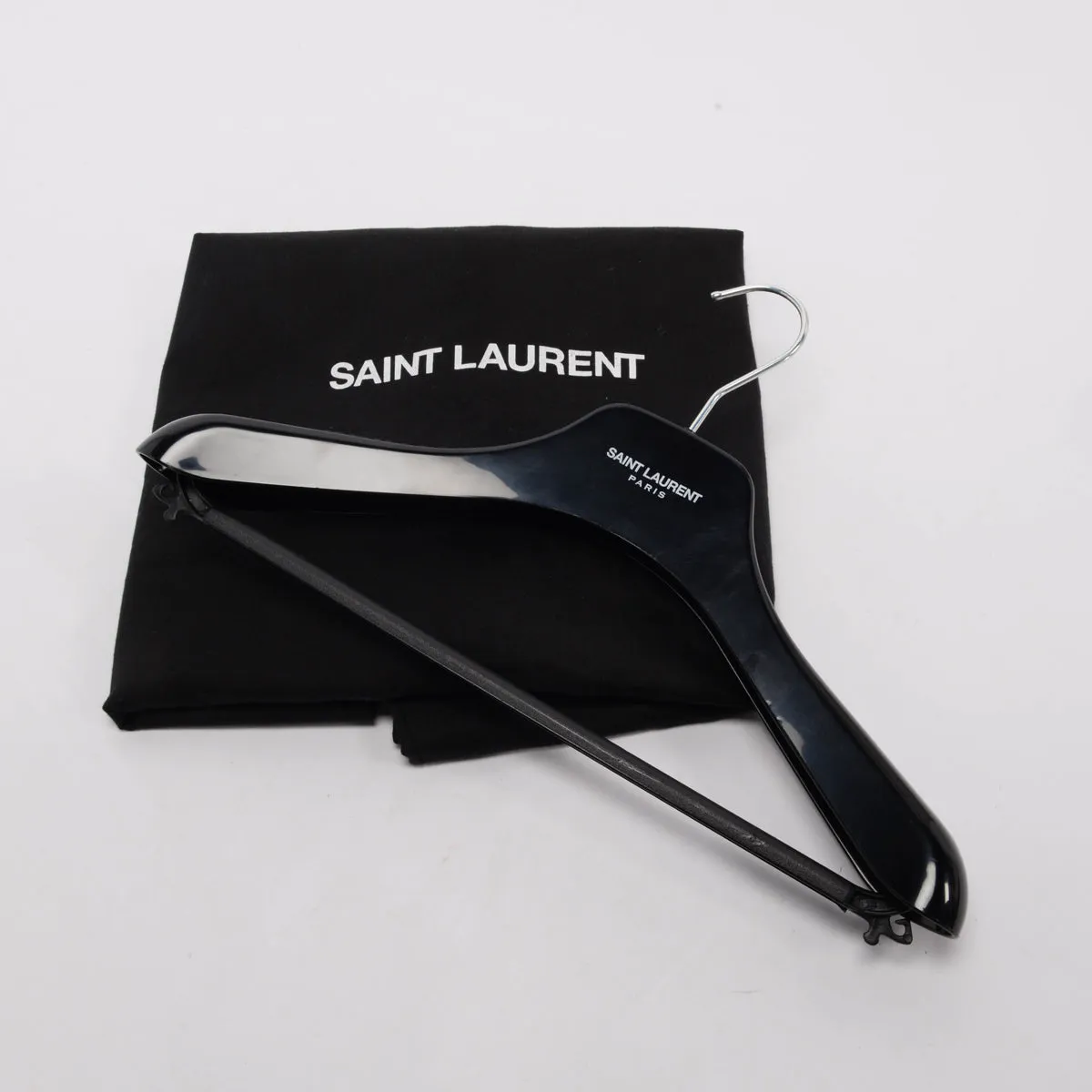 Saint Laurent Black Wool Hooded Duffle Coat FR 42