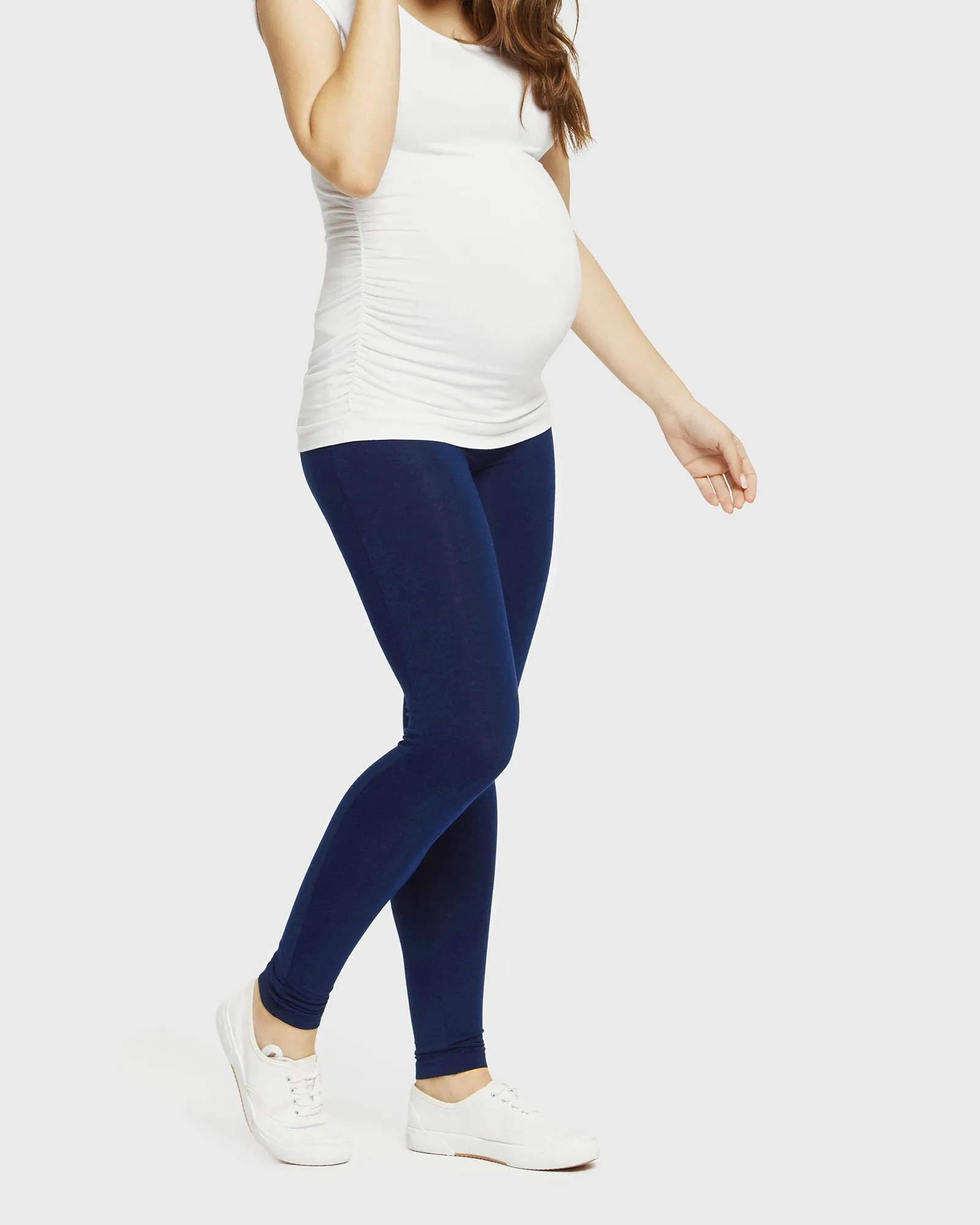 Soft Maternity Leggings - Navy