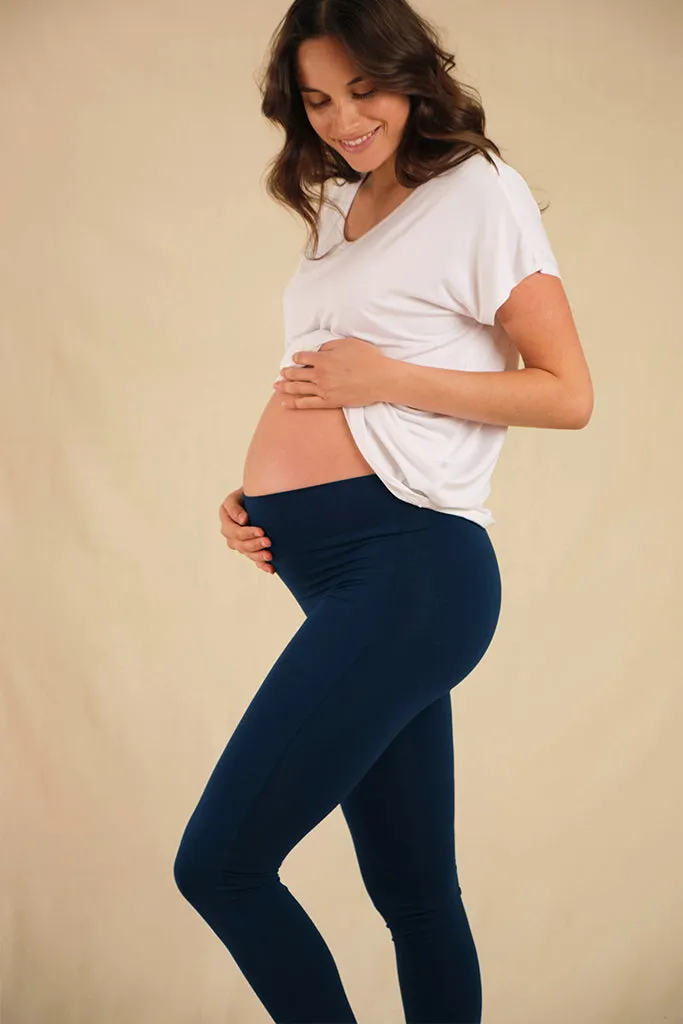 Soft Maternity Leggings - Navy