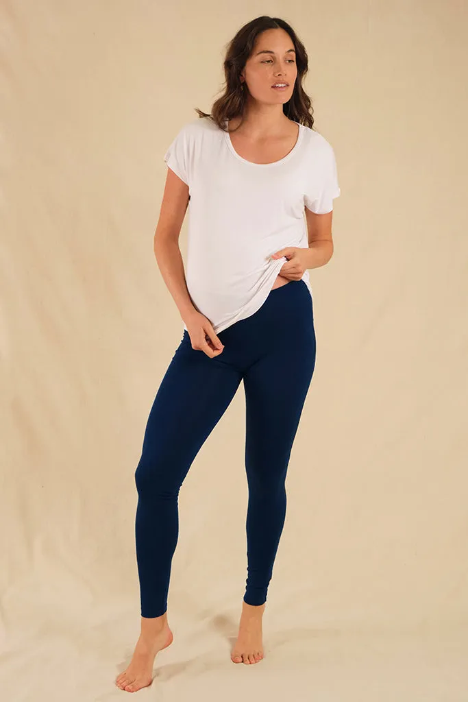 Soft Maternity Leggings - Navy