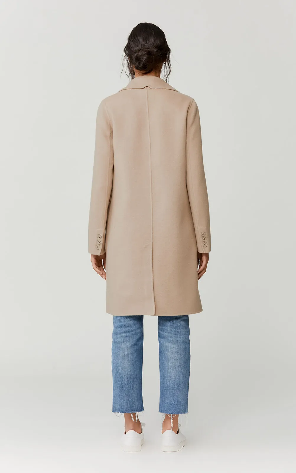 Soia & Kyo - Rive Double-face Wool Coat in Almond