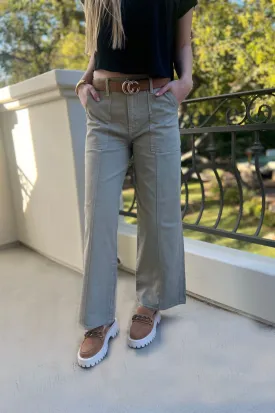 Sunset and Vine Jeans Straight Olive