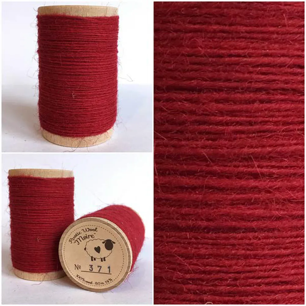 TURKEY RED Hand Dyed Fat QUARTER Wool Fabric for Wool Applique and Rug Hooking