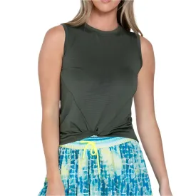 Women`s Twist Front Tennis Tank Nori