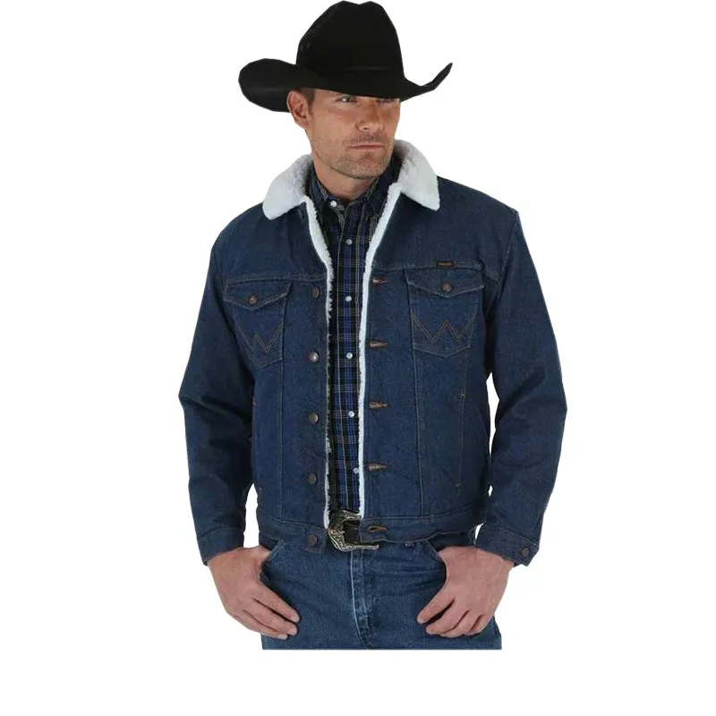 Wrangler Men's Sherpa Lined Denim Jacket